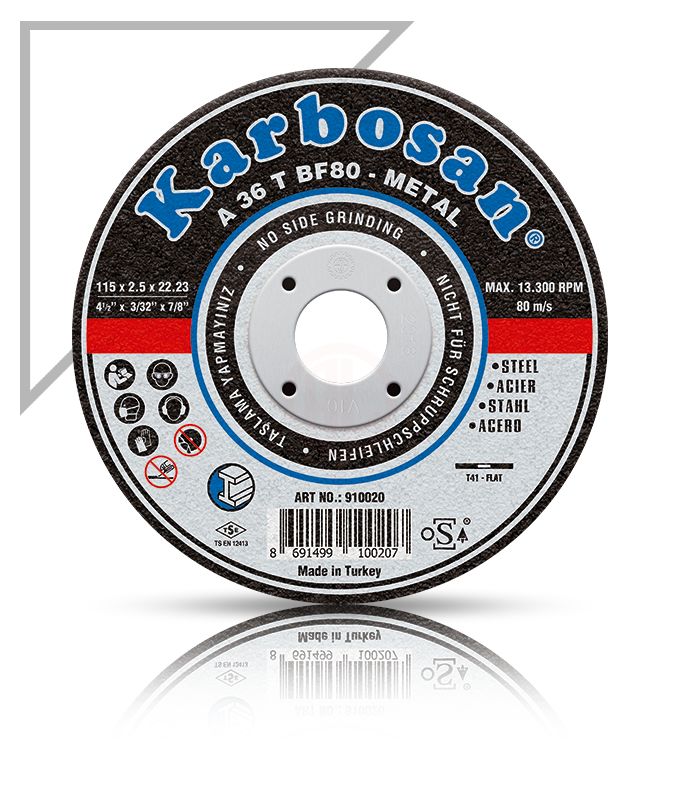 Karbosan Metal İnce (Thinline) Kesme Diski 180x1.9x22.23 A 36 R BF80 - KAR910480
